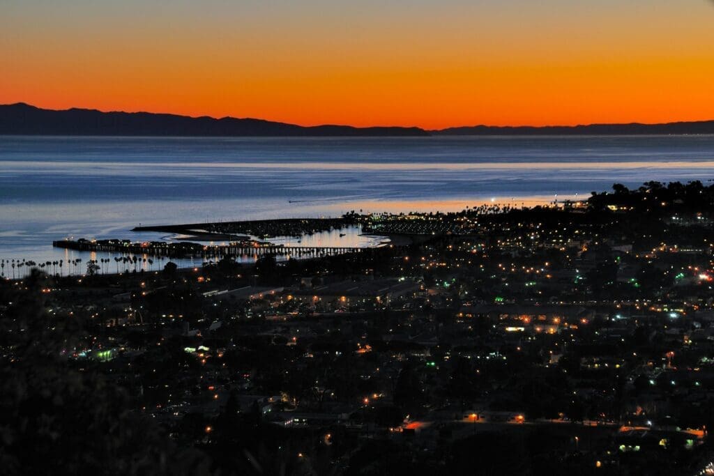 Famous people who live in Santa Barbara night view